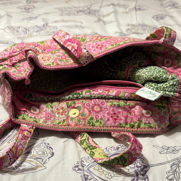 Vera Bradley Petal Pink Floral Pink and Green Women's Bag - Picture 2 of 6